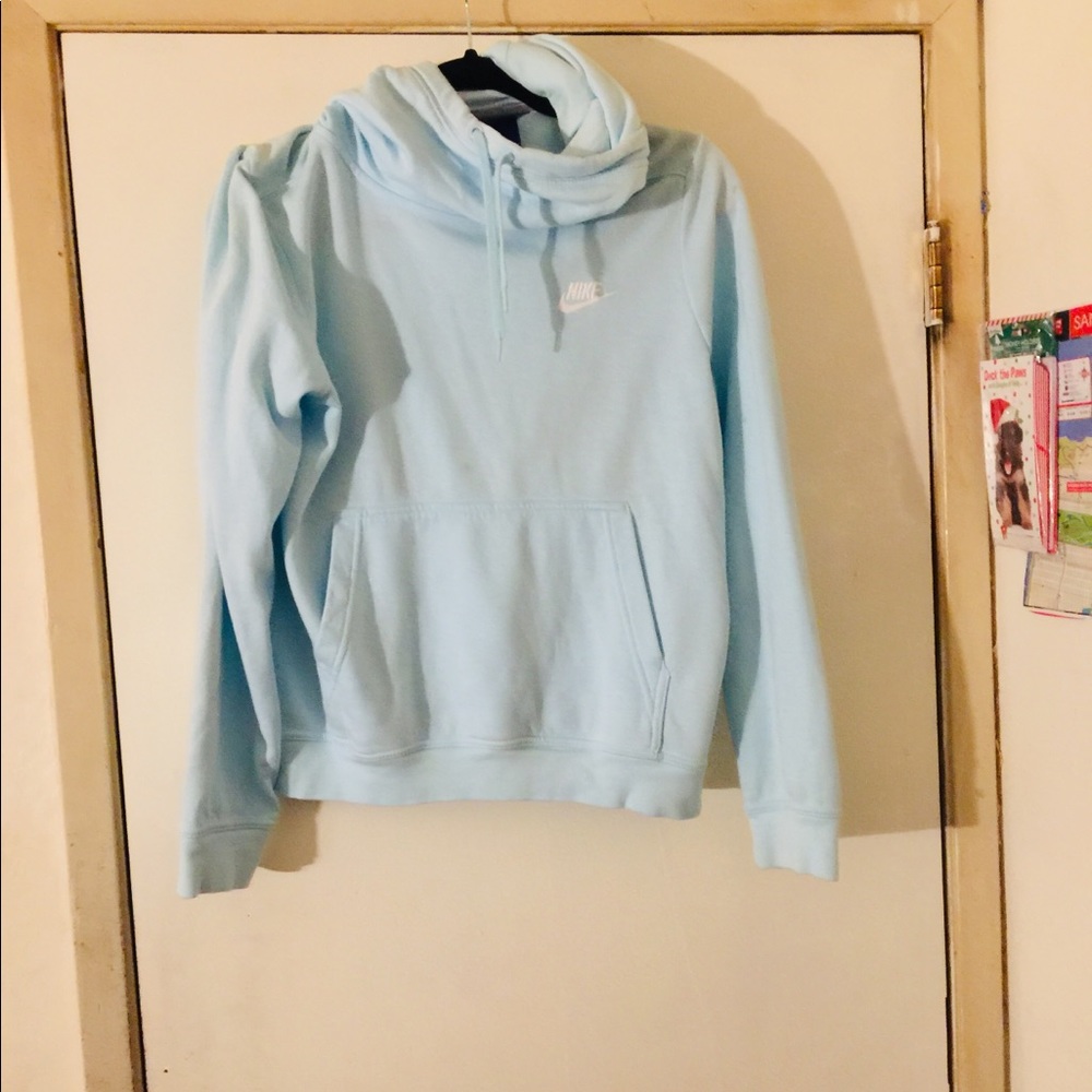 Baby blue nike hoodie